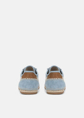 VINCE | Oasis Suede & Leather Espadrille Sneaker in Sneakers - GLACIAL BLUE/FLAX