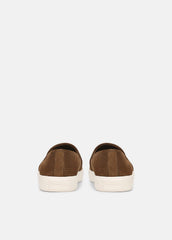 VINCE | Blair Perforated Suede Sneaker in Sneakers - ELMWOOD