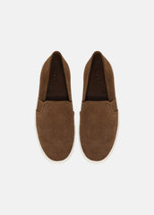 VINCE | Blair Perforated Suede Sneaker in Sneakers - ELMWOOD