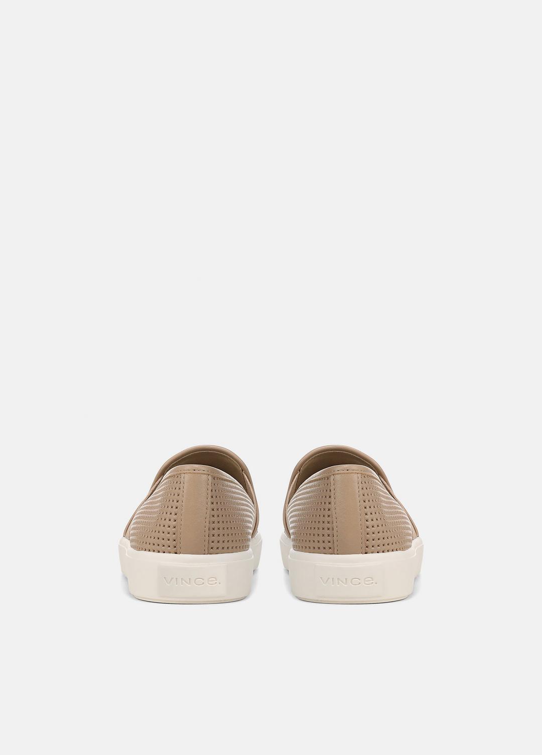 VINCE | Blair Perforated Leather Sneaker in Sneakers - WARM ALMOND