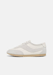 VINCE | LA Leather & Suede Runner Sneaker in Sneakers - HORCHATA/PEBBLE WHITE