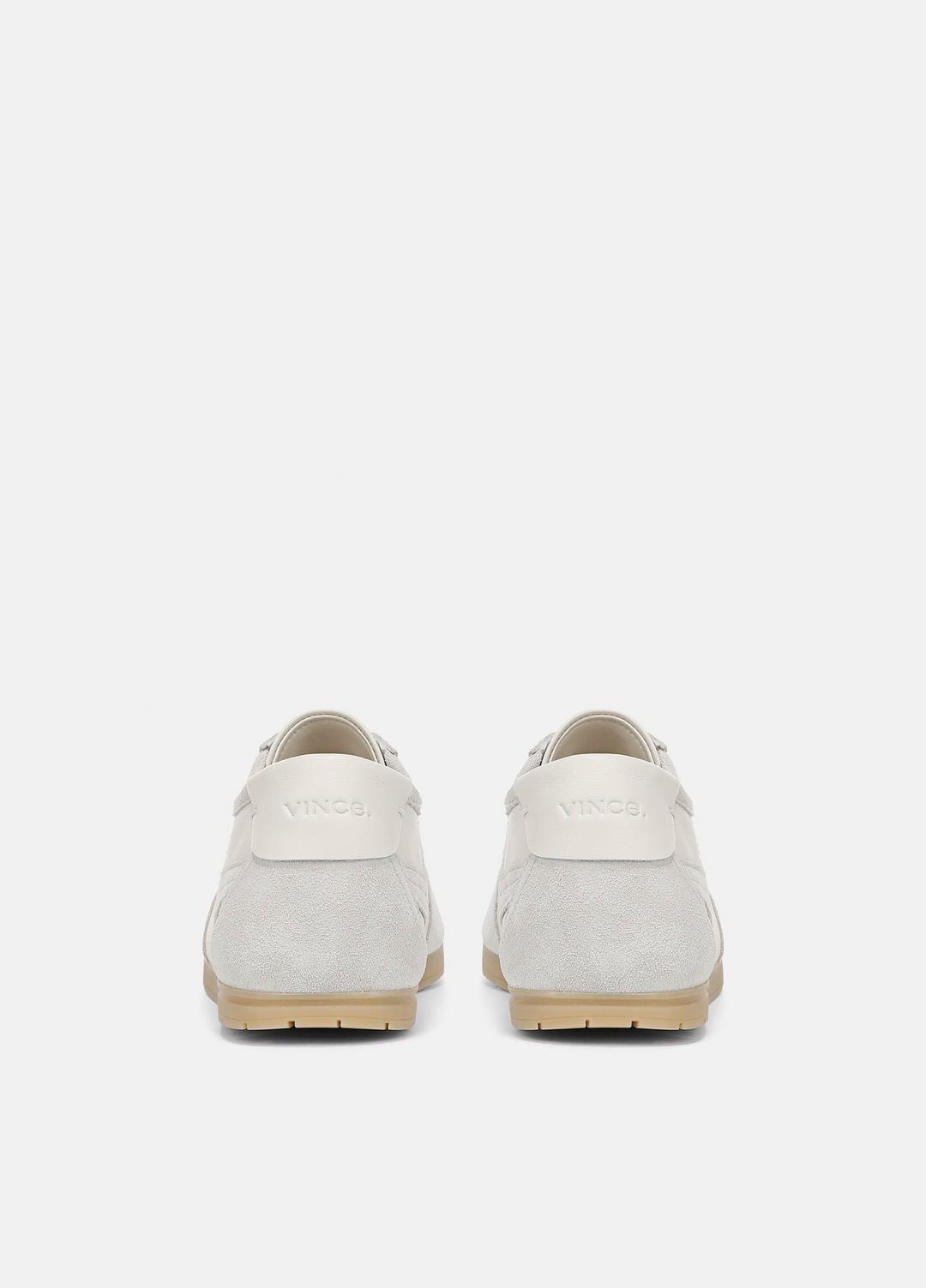 VINCE | LA Leather & Suede Runner Sneaker in Sneakers - HORCHATA/PEBBLE WHITE