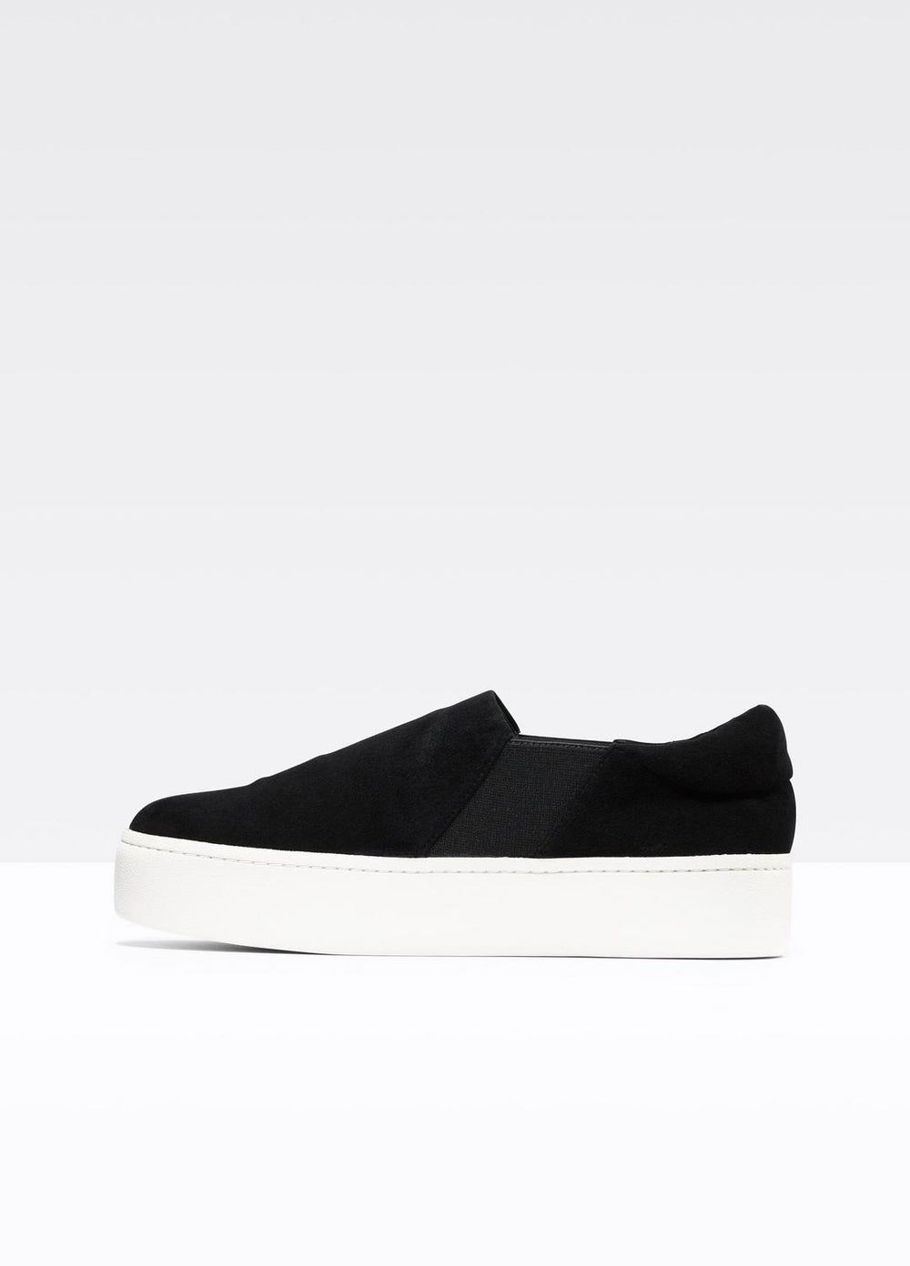 VINCE | Suede Warren Sneaker in Sneakers - BLACK