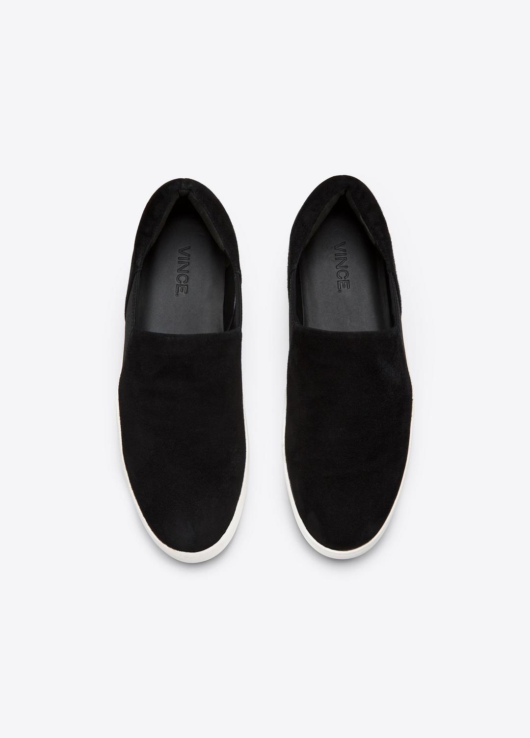 VINCE | Suede Warren Sneaker in Sneakers - BLACK