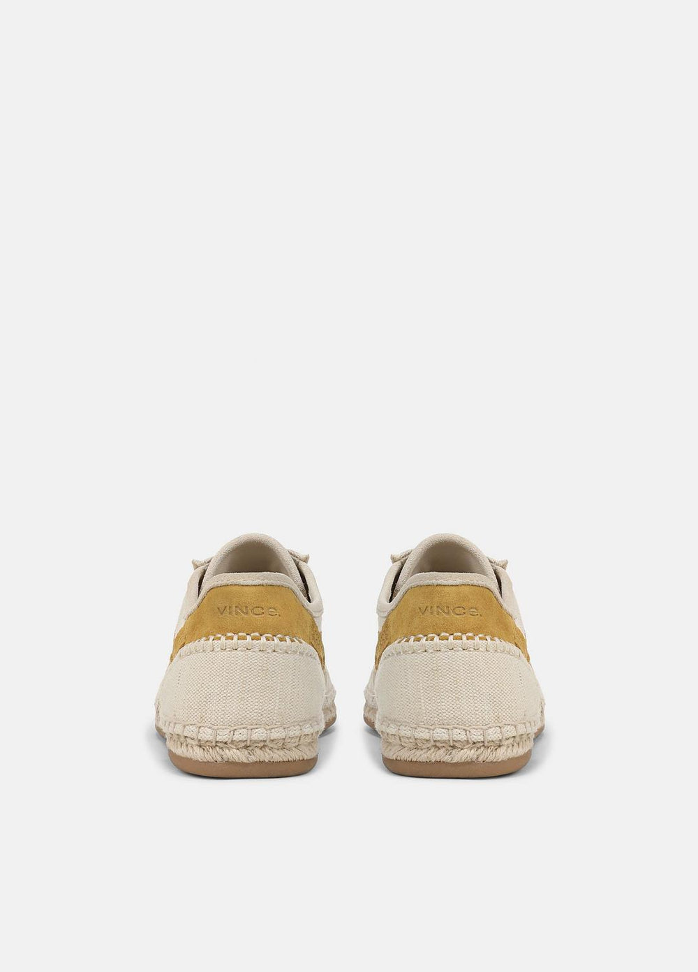 VINCE | Oasis Linen & Leather Espadrille Sneaker in Sneakers - MOONLIGHT/GOLDEN DESERT