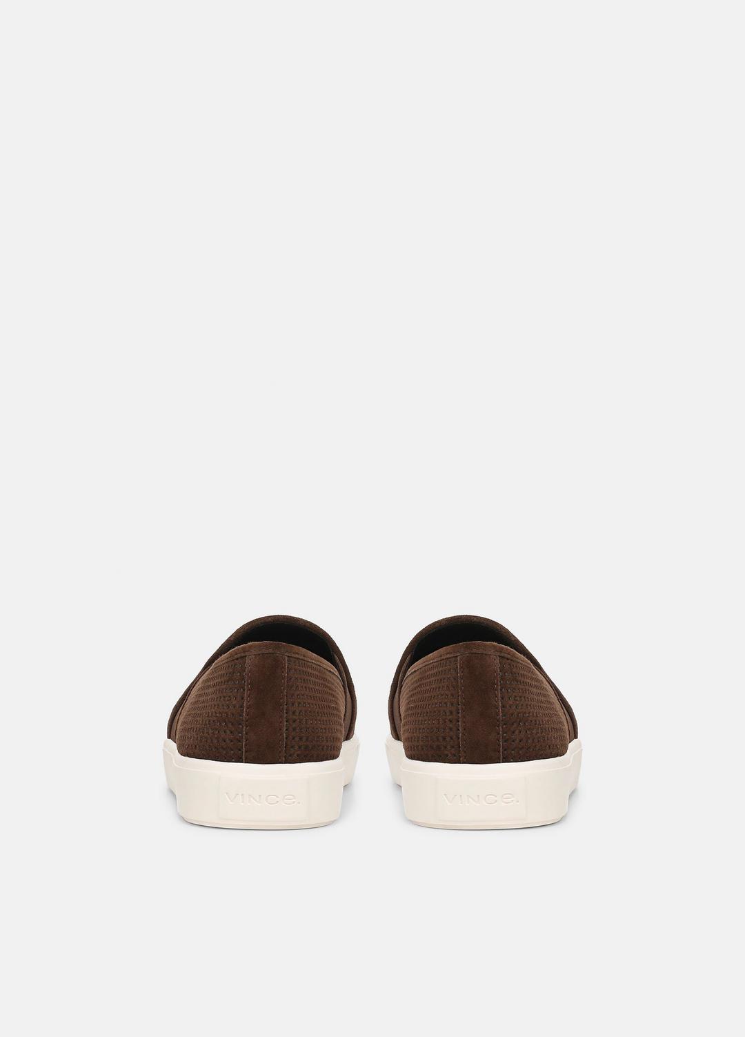 VINCE | Blair Perforated Suede Sneaker in Sneakers - CLOVE