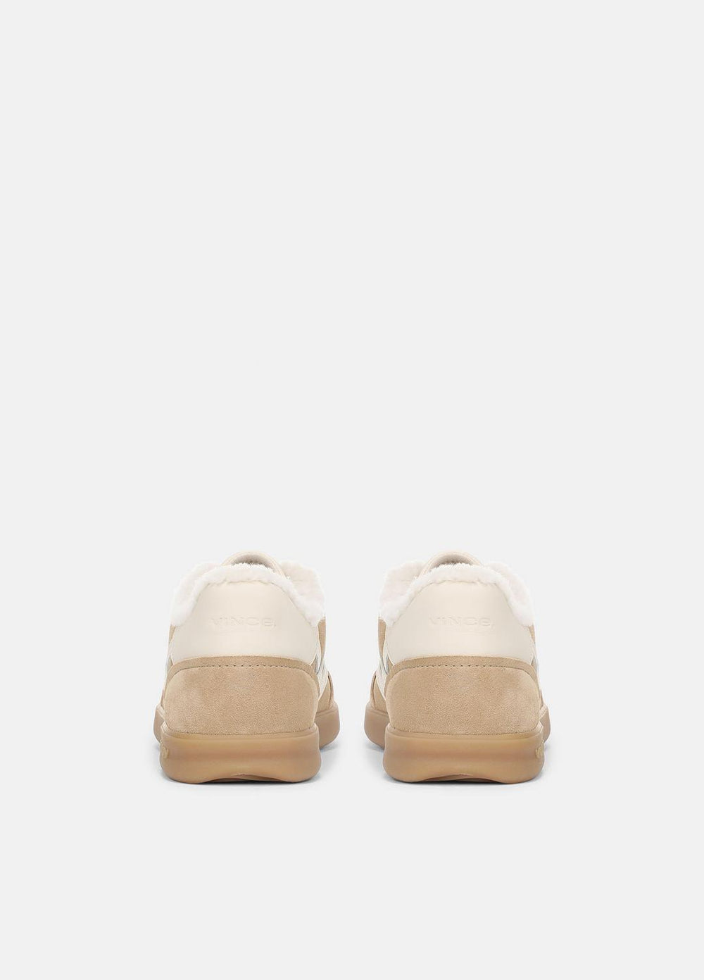 VINCE | Oasis Suede & Shearling Sneaker in Sneakers - SAND TRAIL