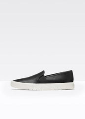 VINCE | Women's Blair Perforated Leather Sneakers - BLACK