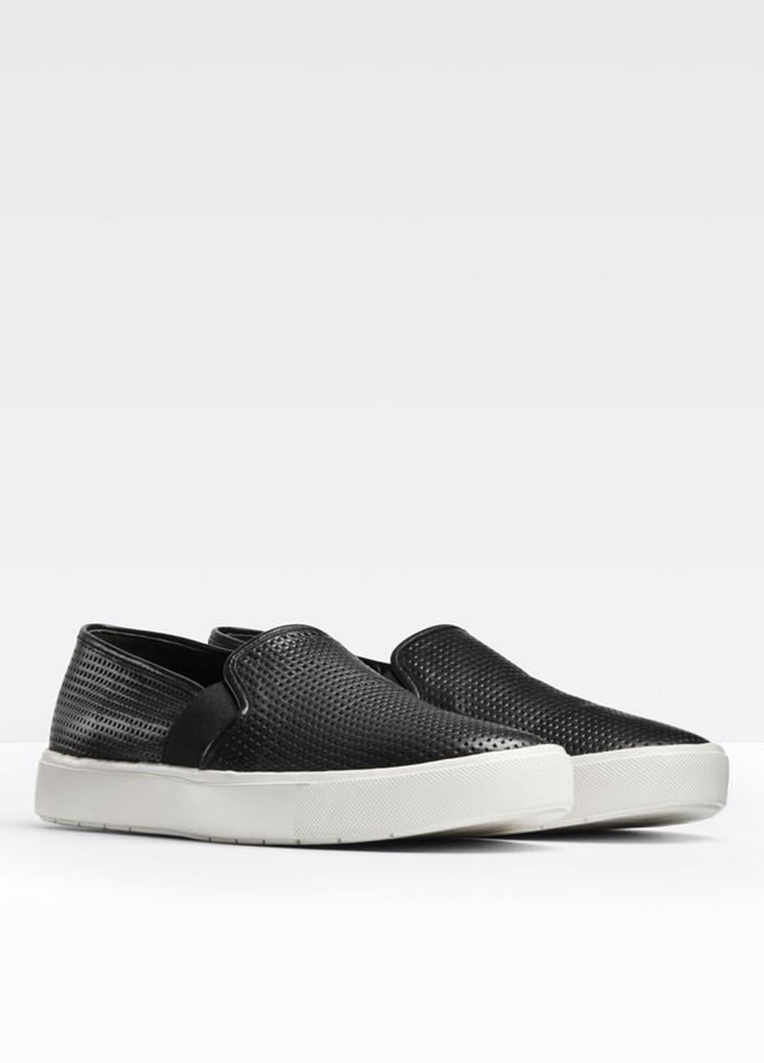 VINCE | Women's Blair Perforated Leather Sneakers - BLACK