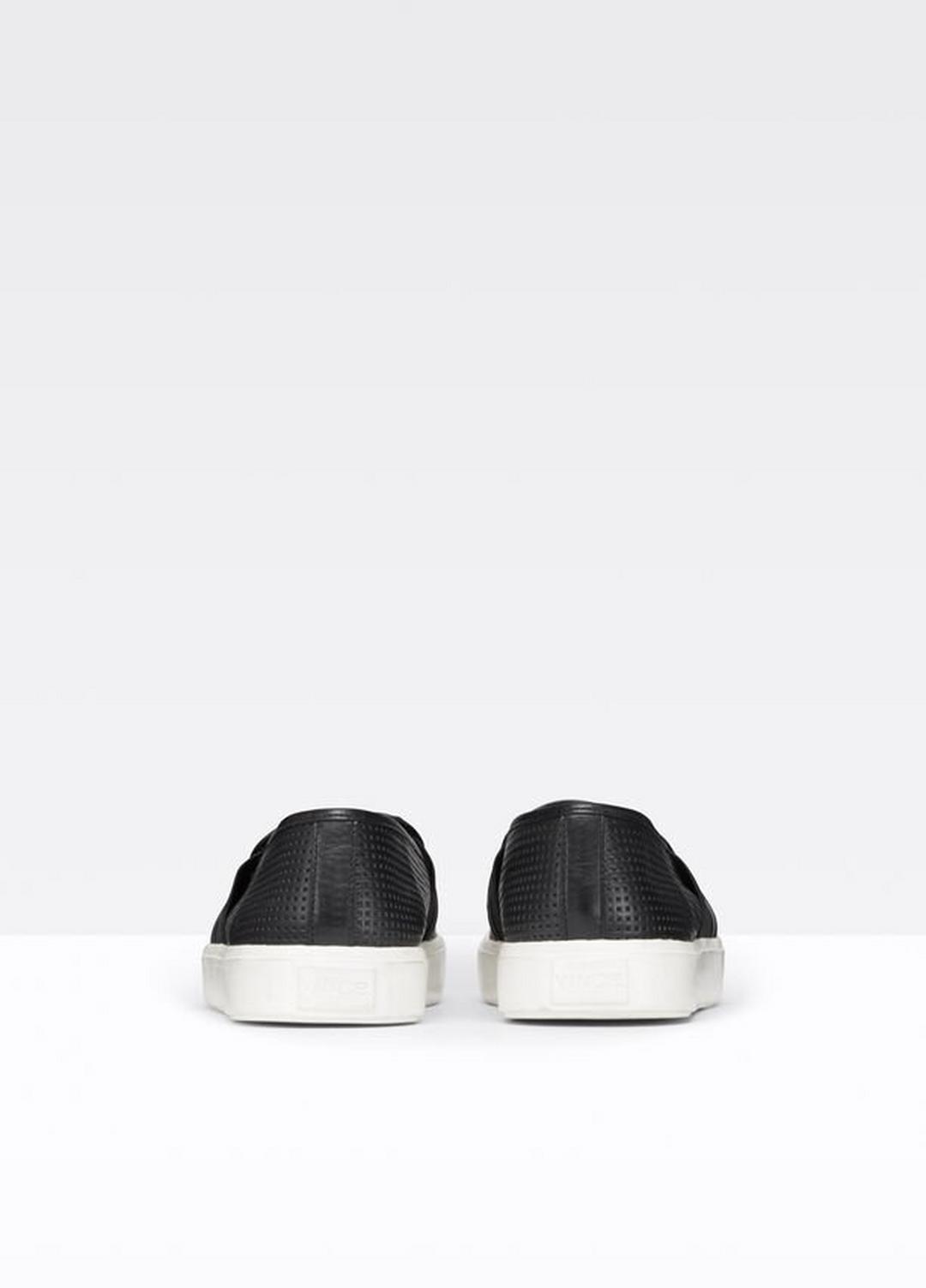 VINCE | Women's Blair Perforated Leather Sneakers - BLACK