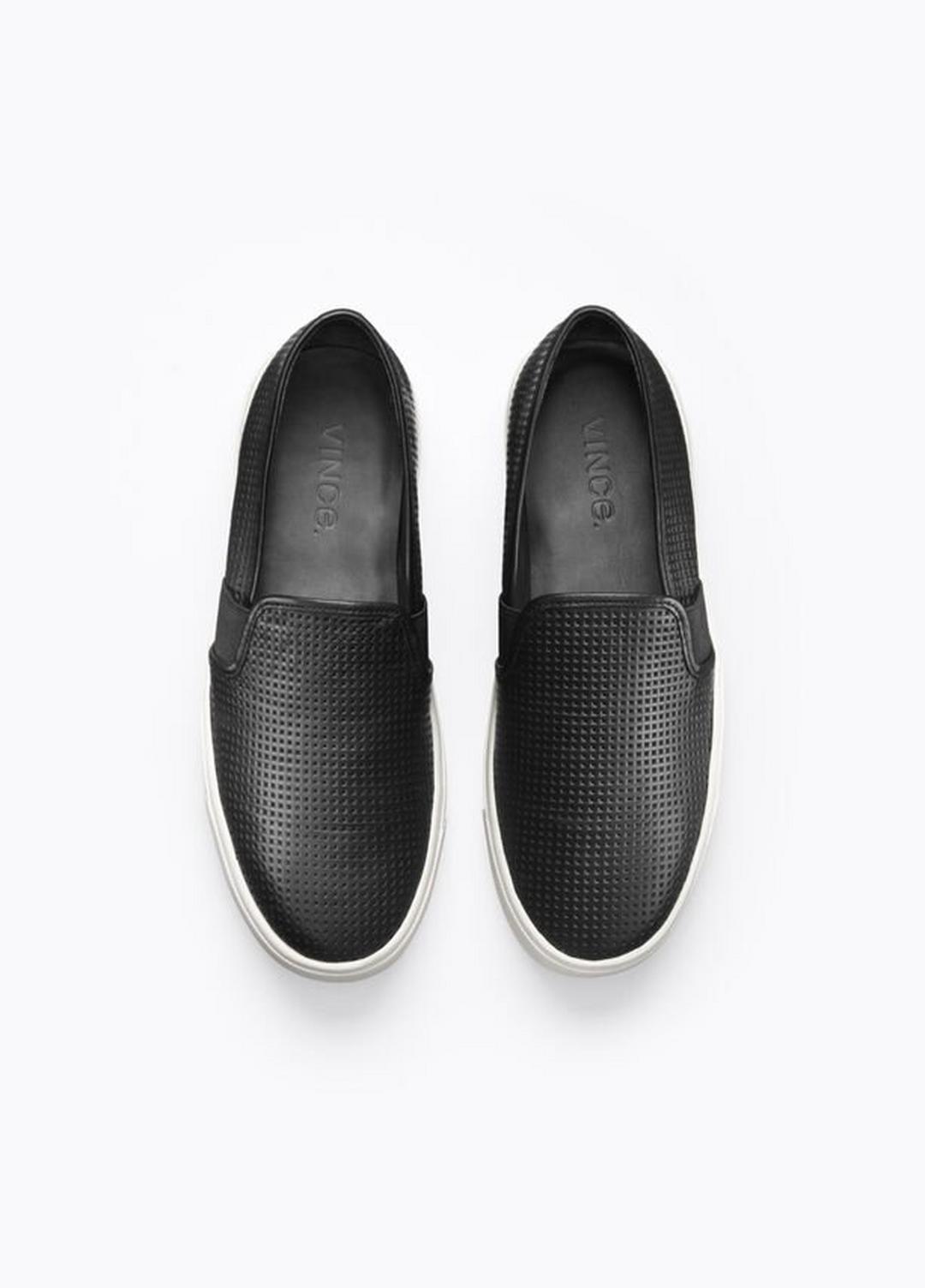 VINCE | Women's Blair Perforated Leather Sneakers - BLACK