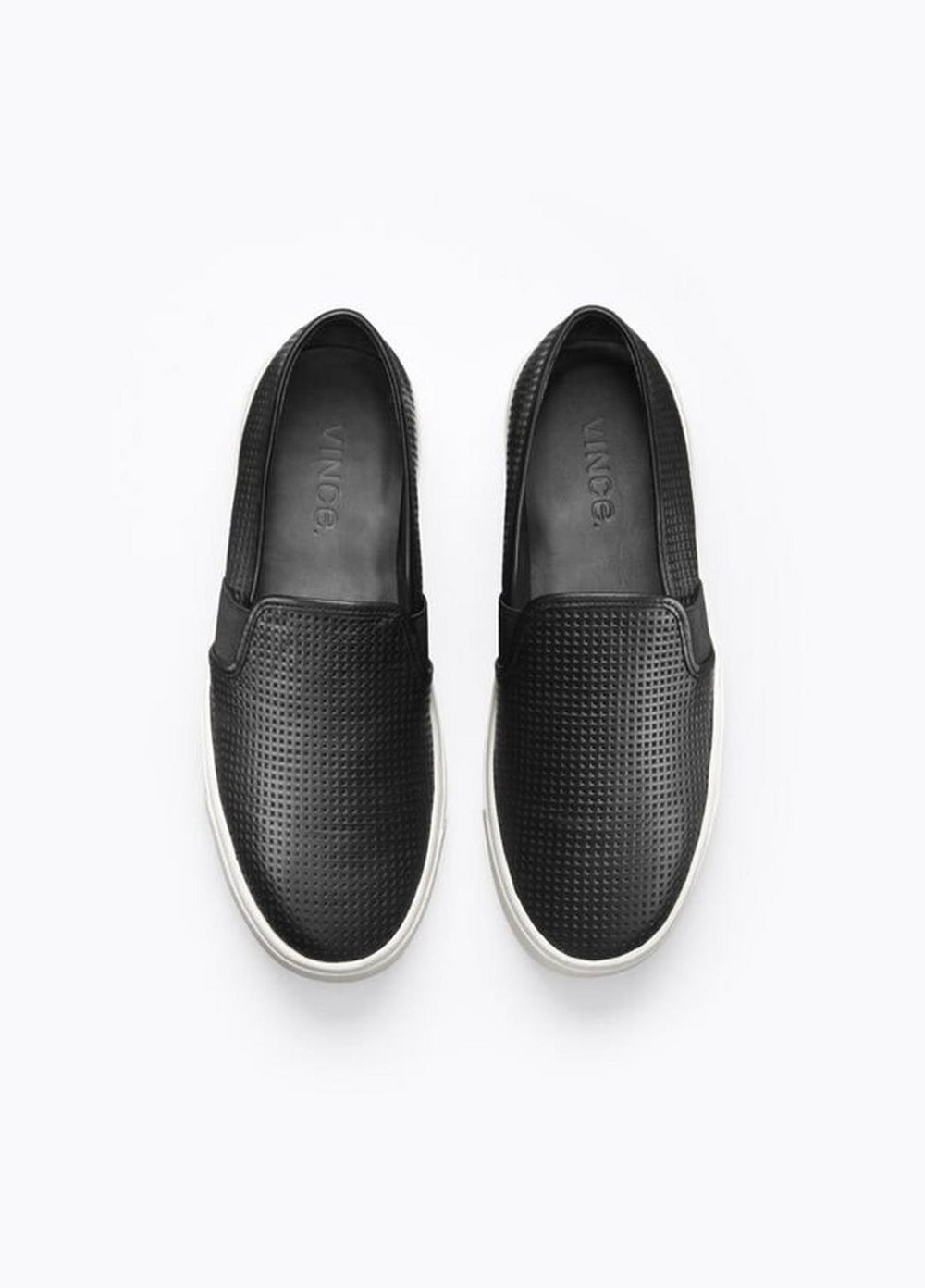 VINCE | Women's Blair Perforated Leather Sneakers - BLACK