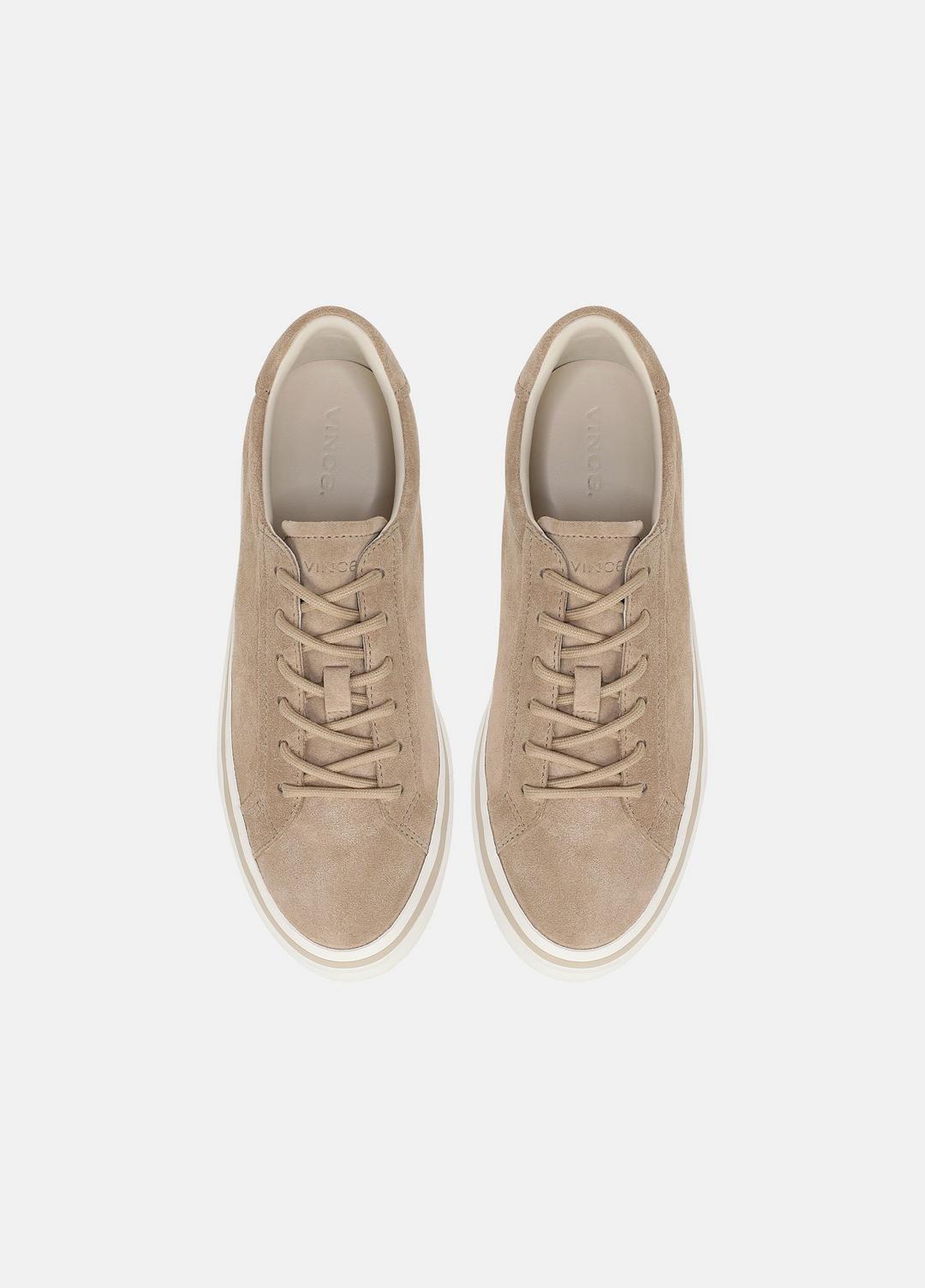 VINCE | Monterey Suede Sneaker in Sneakers - SAND TRAIL