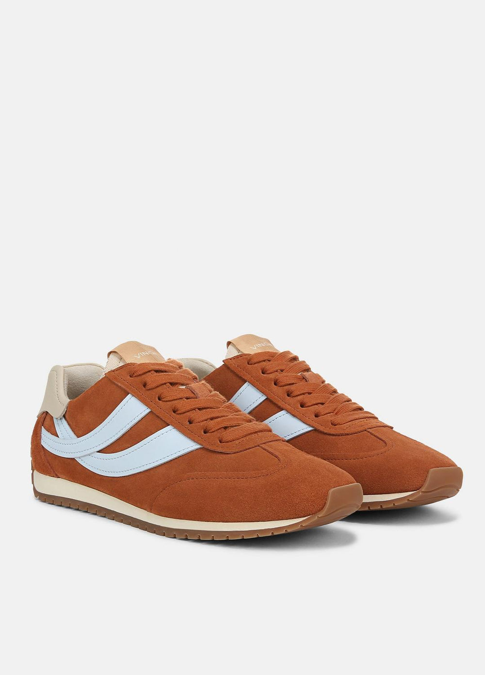 VINCE | Oasis Suede & Leather Runner Sneaker in Sneakers - VINTAGE EMBER/CELESTE