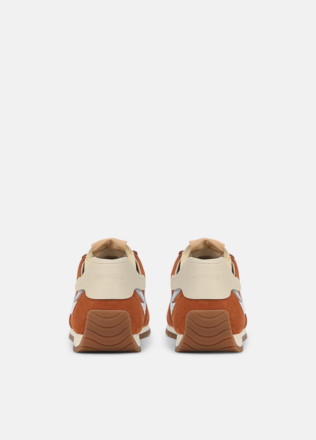 VINCE | Oasis Suede & Leather Runner Sneaker in Sneakers - VINTAGE EMBER/CELESTE