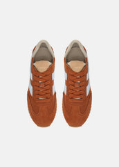 VINCE | Oasis Suede & Leather Runner Sneaker in Sneakers - VINTAGE EMBER/CELESTE
