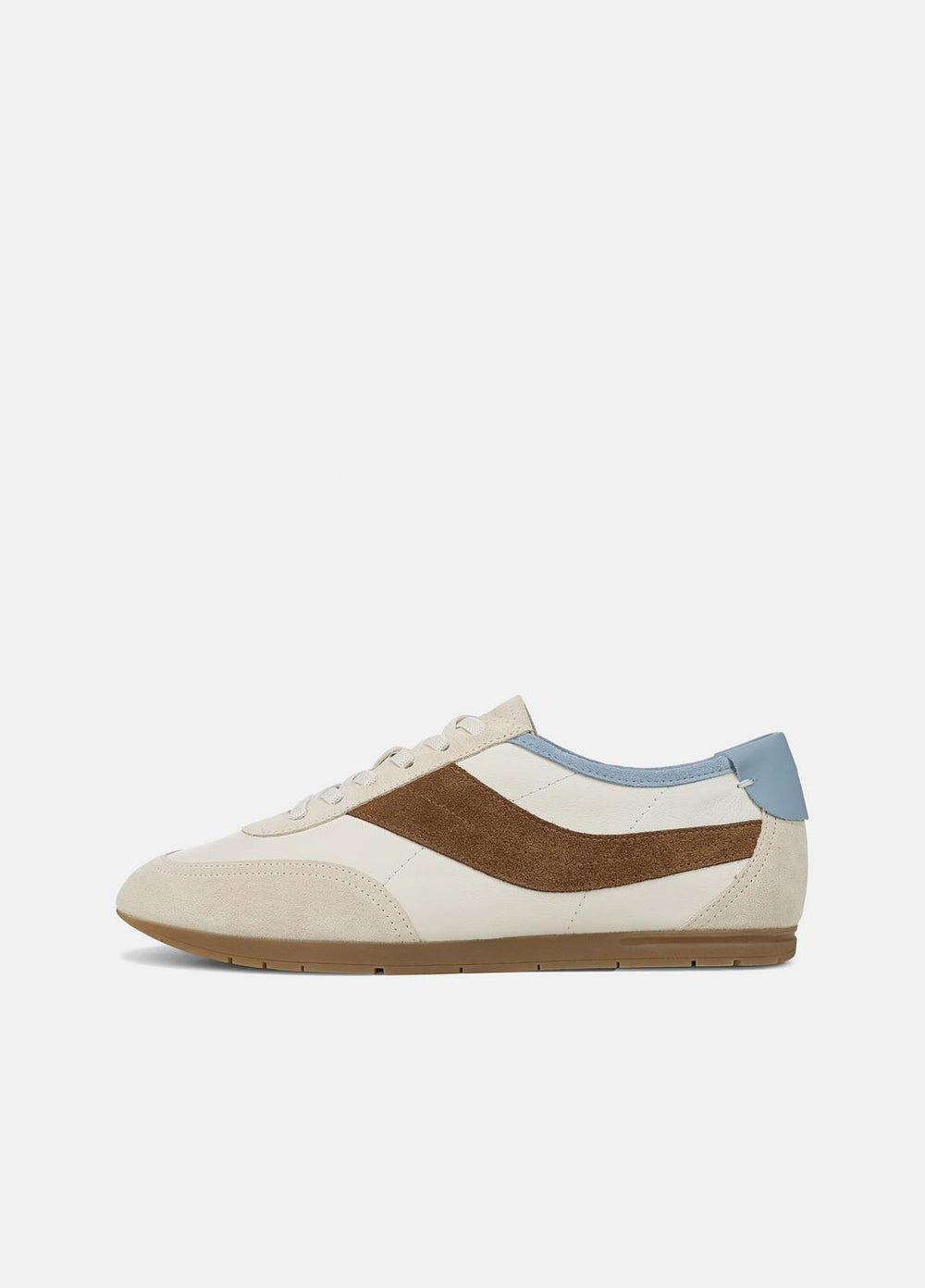 VINCE | LA Leather & Suede Runner Sneaker in Sneakers - MOONLIGHT/ELMWOOD