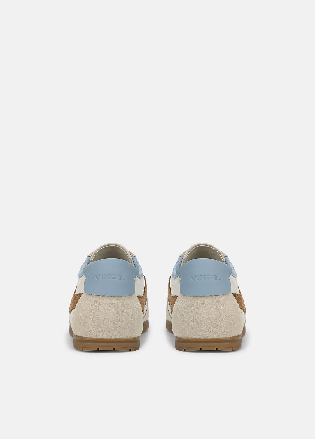 VINCE | LA Leather & Suede Runner Sneaker in Sneakers - MOONLIGHT/ELMWOOD