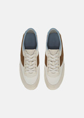 VINCE | LA Leather & Suede Runner Sneaker in Sneakers - MOONLIGHT/ELMWOOD