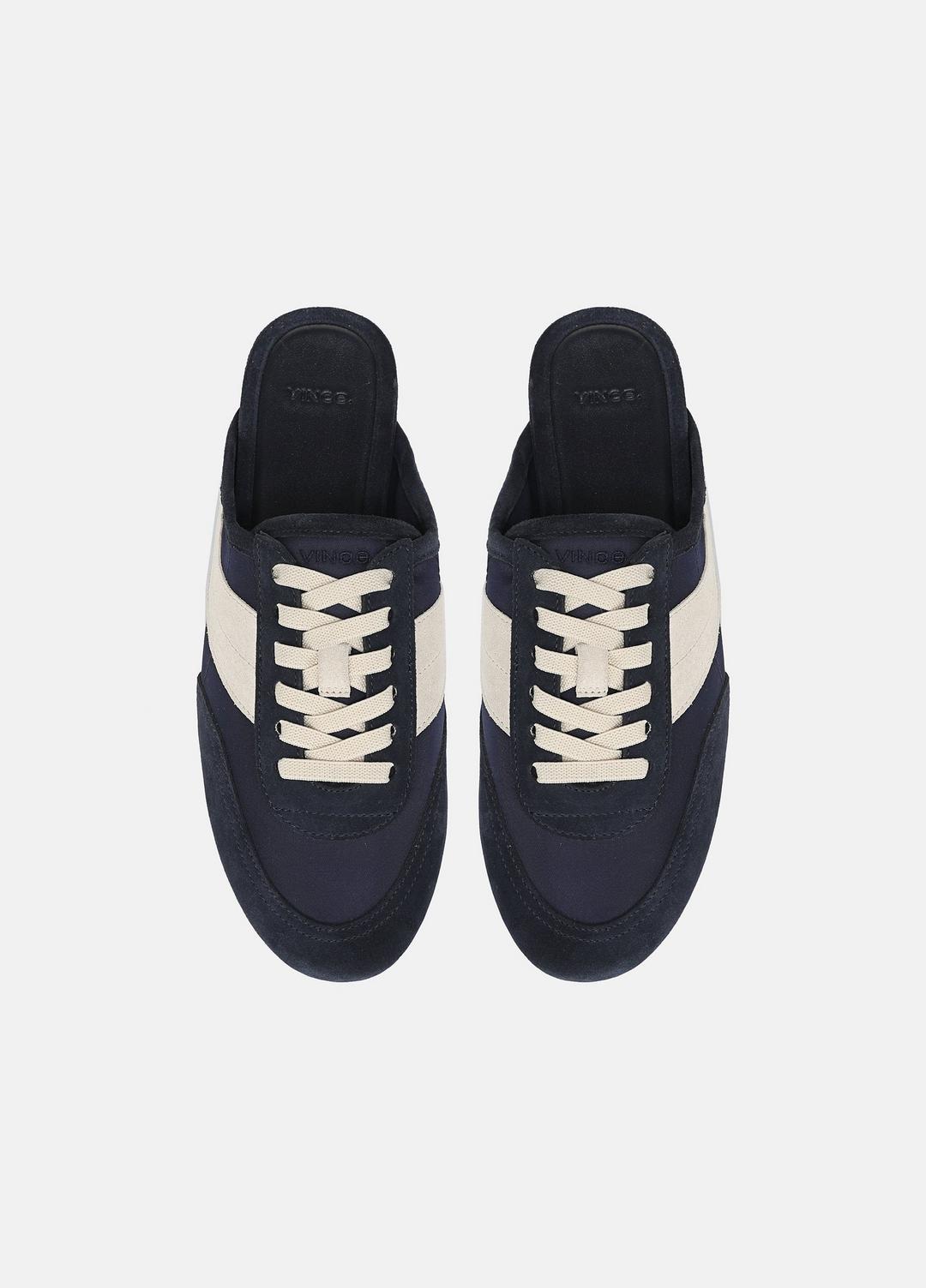 VINCE | Solstice Suede Sneaker Mule in Sneakers - NIGHT BLUE/MOONLIGHT
