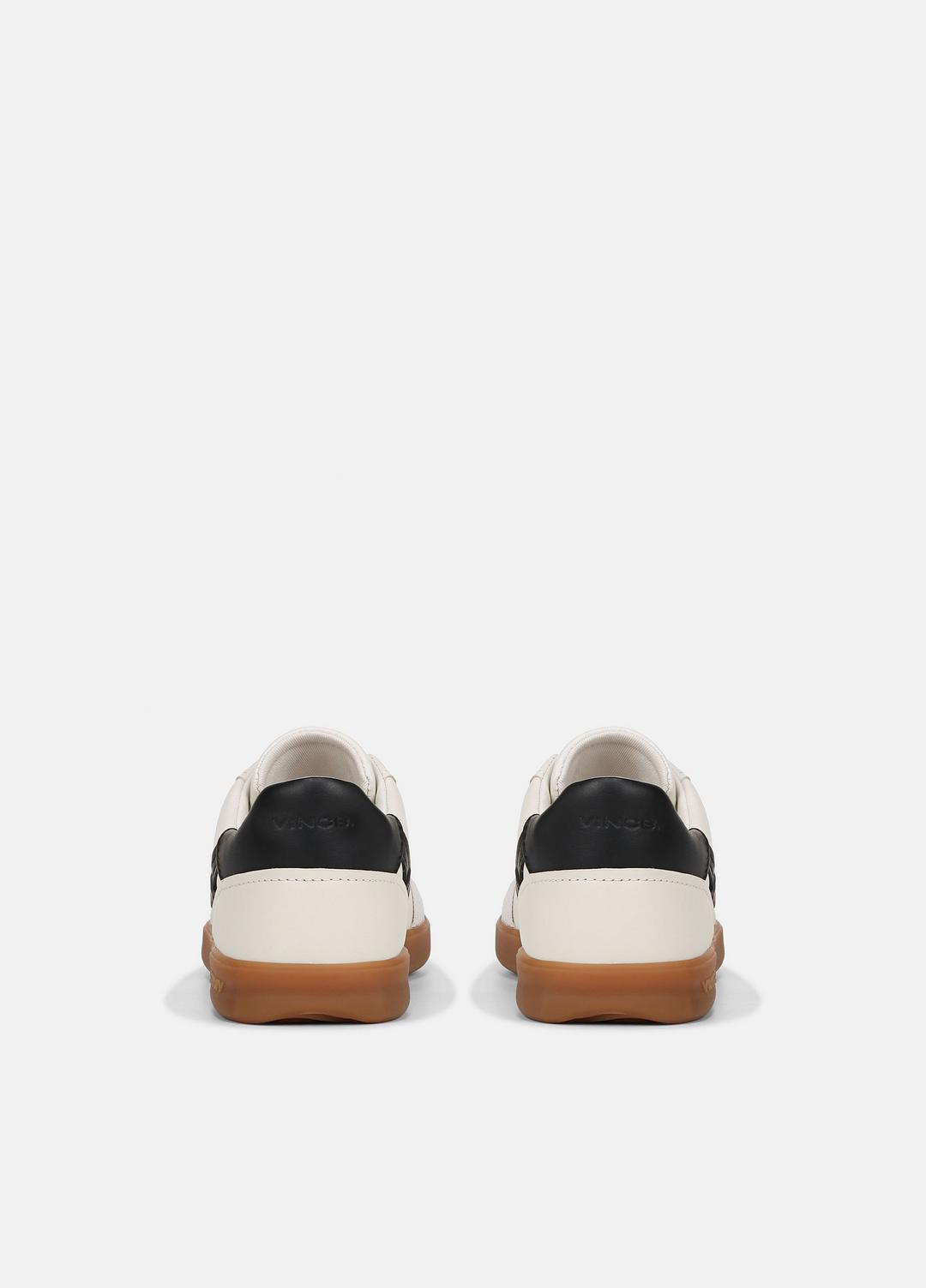 VINCE | Oasis Leather and Suede Sneaker in Sneakers - MILK/NIGHT BLUE