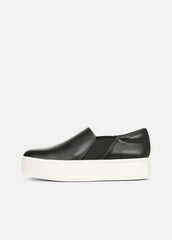 VINCE | Warren Leather Sneaker in Sneakers - BLACK