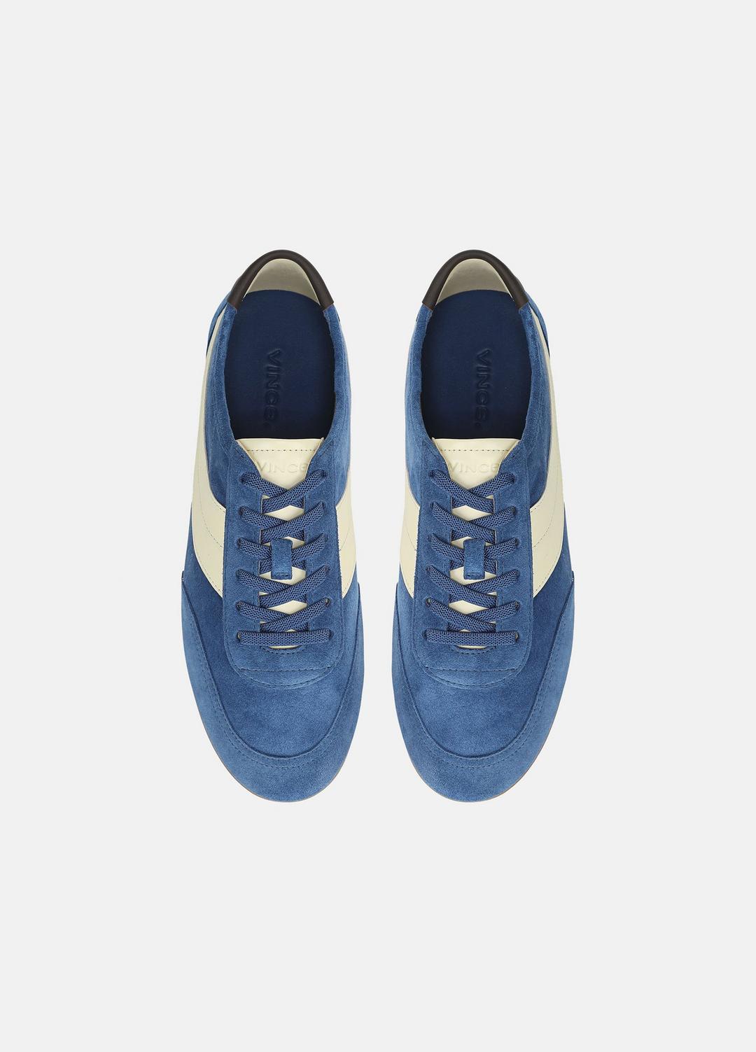 VINCE | LA Suede & Leather Runner Sneaker in Sneakers - INDIGO/STRAW SEED