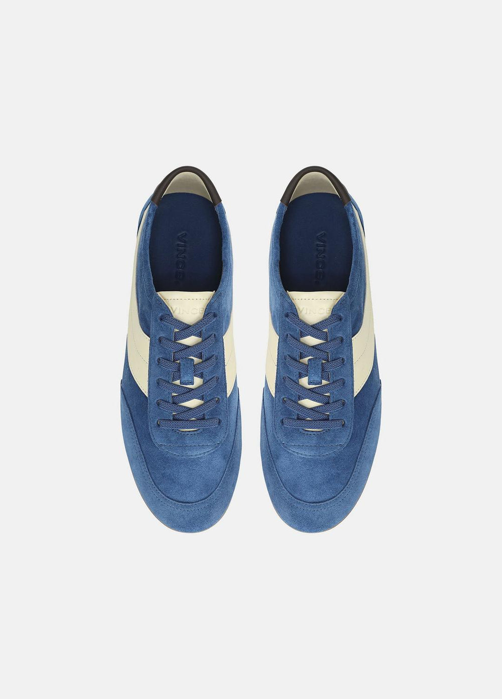 VINCE | LA Suede & Leather Runner Sneaker in Sneakers - INDIGO/STRAW SEED