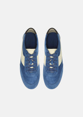 VINCE | LA Suede & Leather Runner Sneaker in Sneakers - INDIGO/STRAW SEED