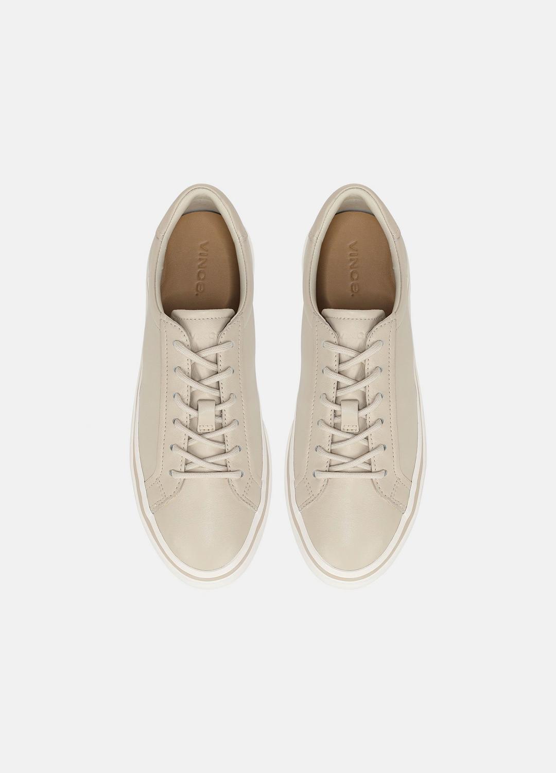 VINCE | Monterey Leather Sneaker in Sneakers - MOONLIGHT