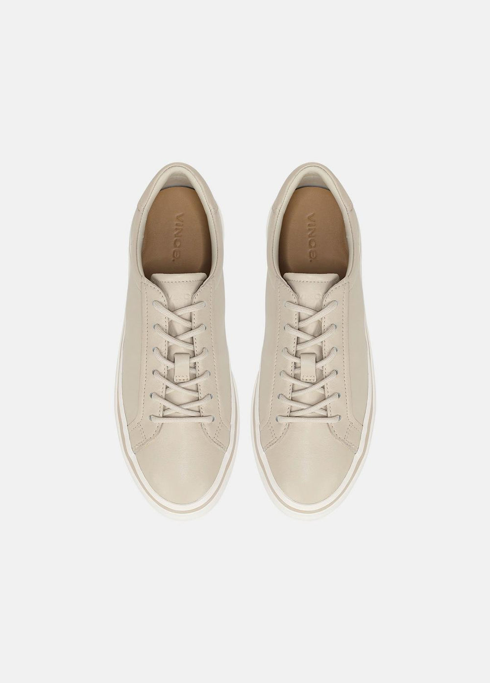 VINCE | Monterey Leather Sneaker in Sneakers - MOONLIGHT