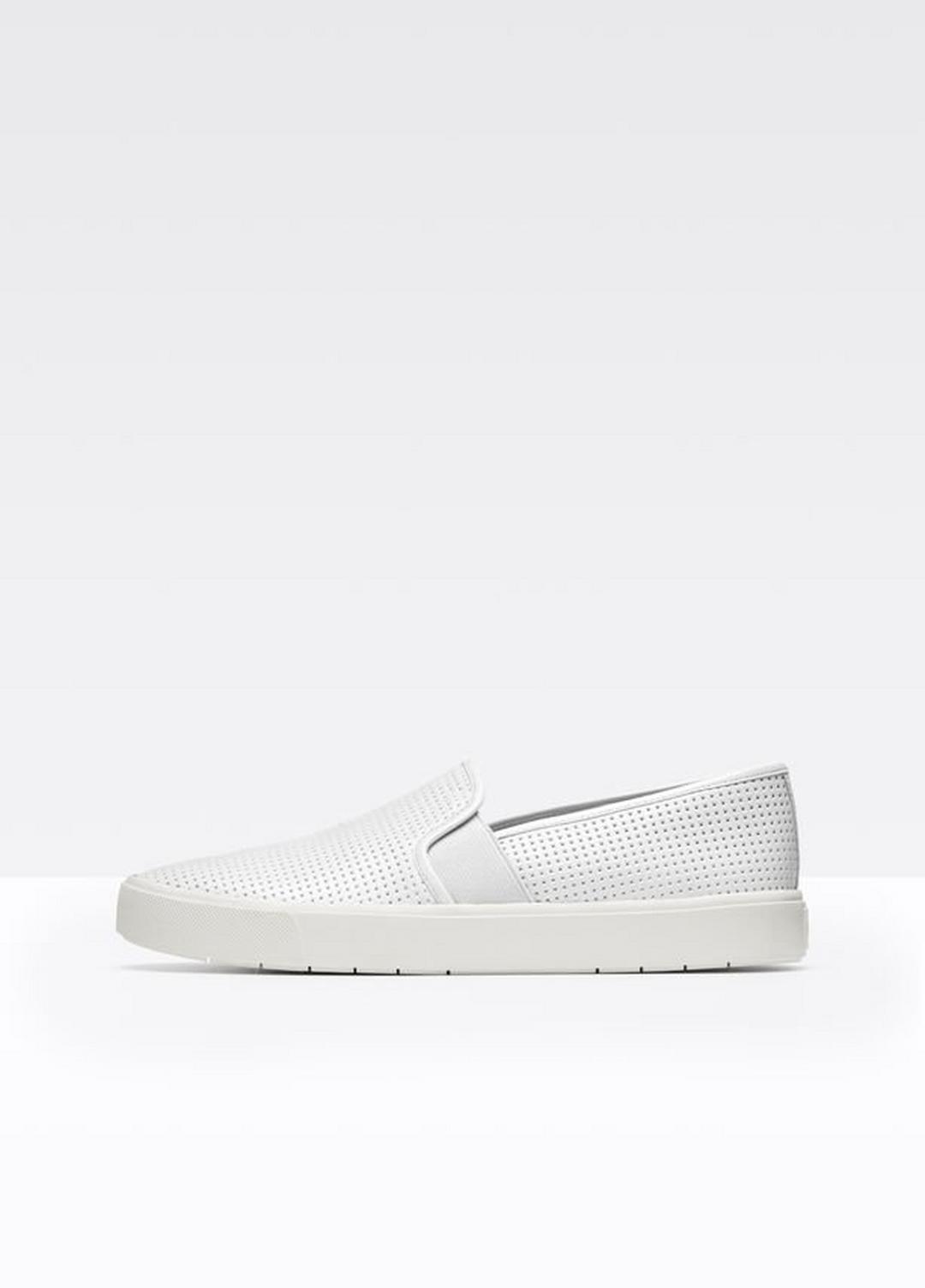 VINCE | Women's Blair Perforated Leather Sneakers - WHITE