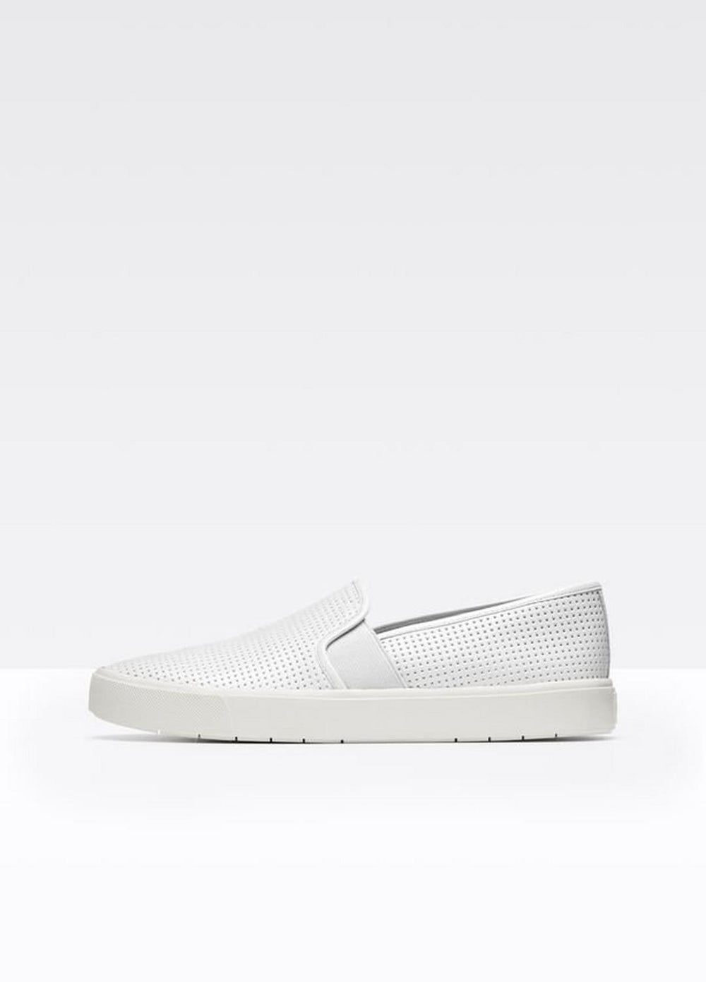 VINCE | Women's Blair Perforated Leather Sneakers - WHITE