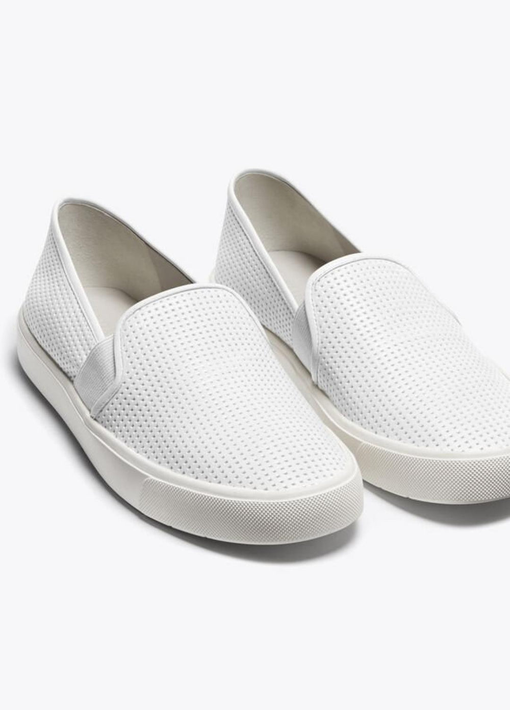 VINCE | Women's Blair Perforated Leather Sneakers - WHITE