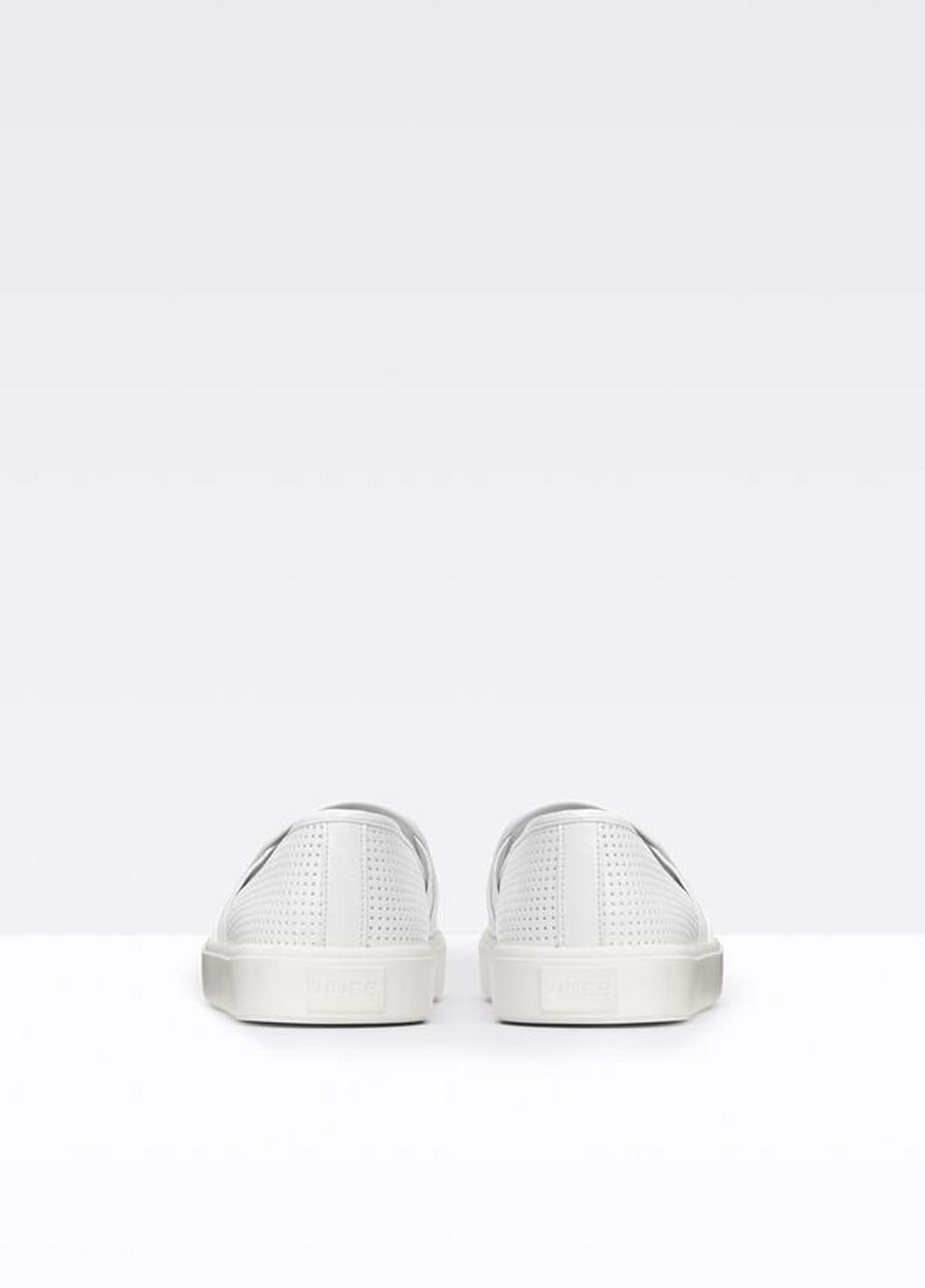 VINCE | Women's Blair Perforated Leather Sneakers - WHITE