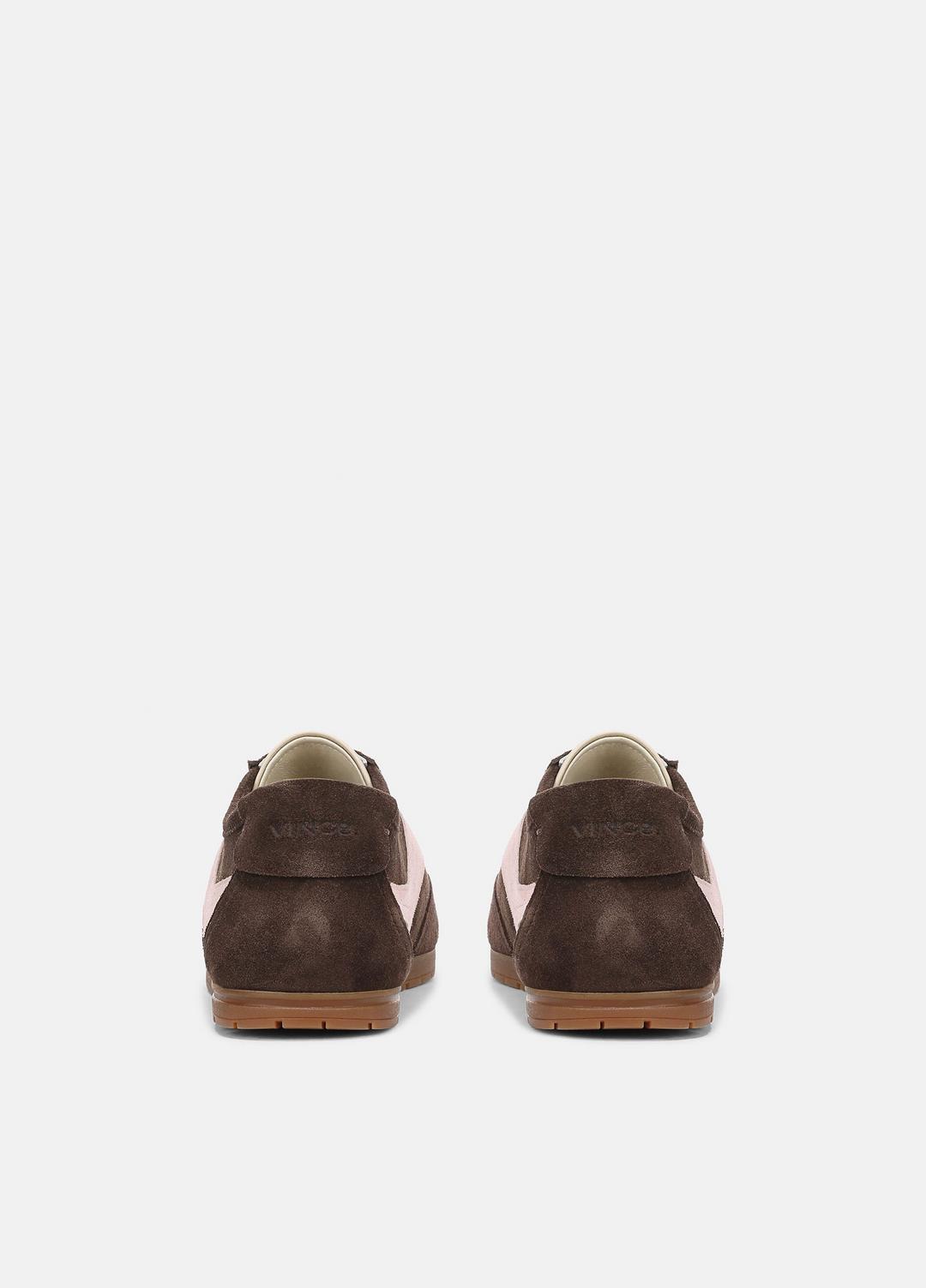 VINCE | LA Suede & Leather Runner Sneaker in Sneakers - DARK MOCHA/ROSEWATER