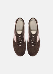 VINCE | LA Suede & Leather Runner Sneaker in Sneakers - DARK MOCHA/ROSEWATER