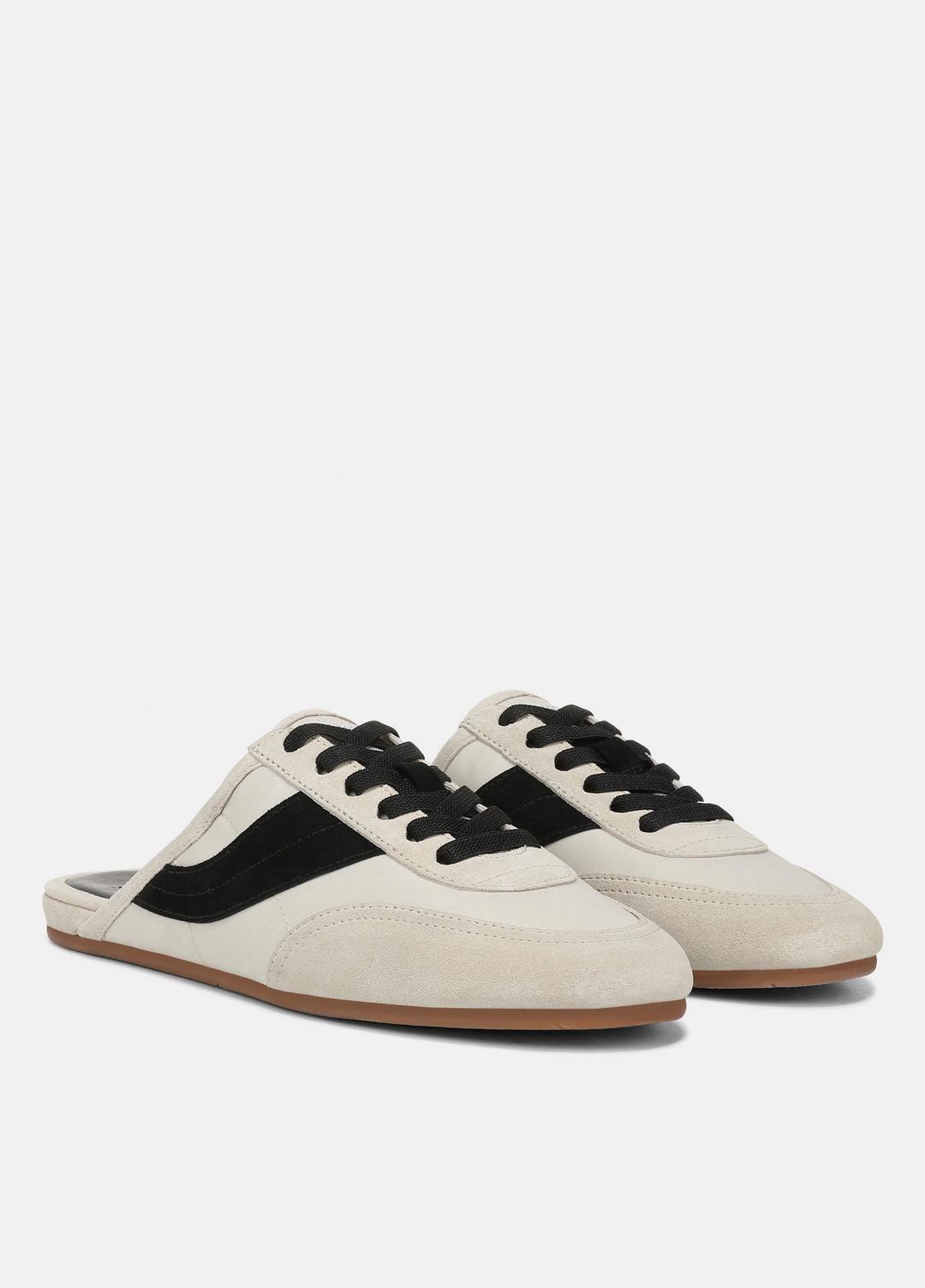 VINCE | Solstice Suede Sneaker Mule in Sneakers - MOONLIGHT/BLACK