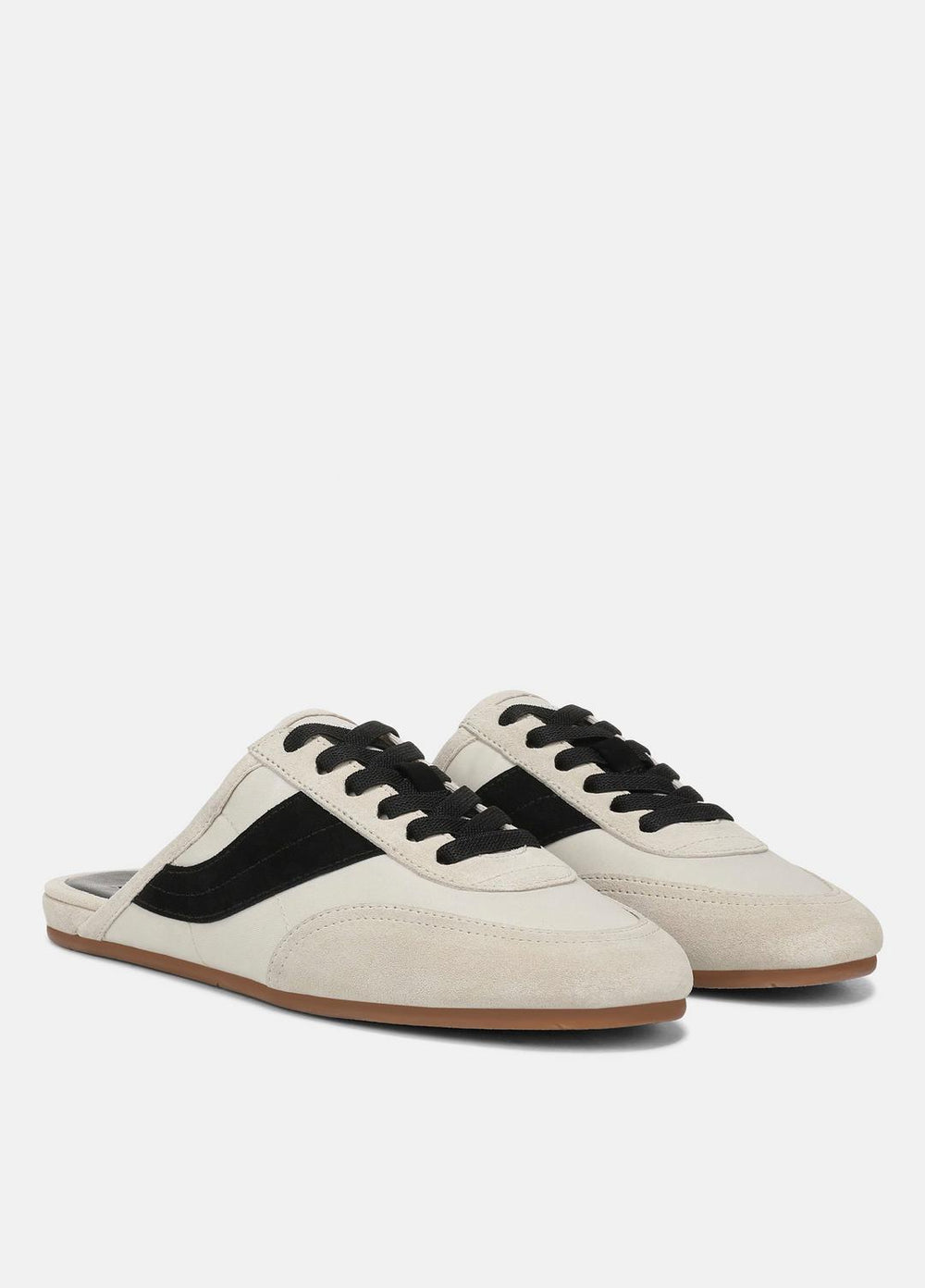 VINCE | Solstice Suede Sneaker Mule in Sneakers - MOONLIGHT/BLACK