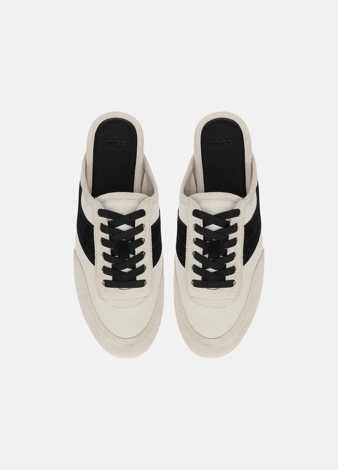 VINCE | Solstice Suede Sneaker Mule in Sneakers - MOONLIGHT/BLACK