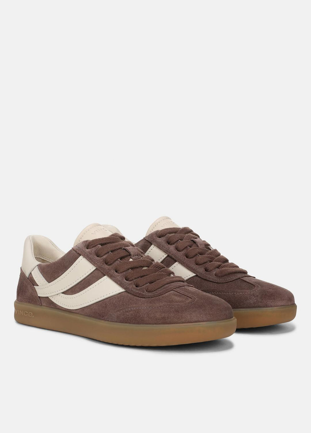 VINCE | Oasis Suede & Leather Sneaker in Sneakers - KOALA TAUPE/FLAX