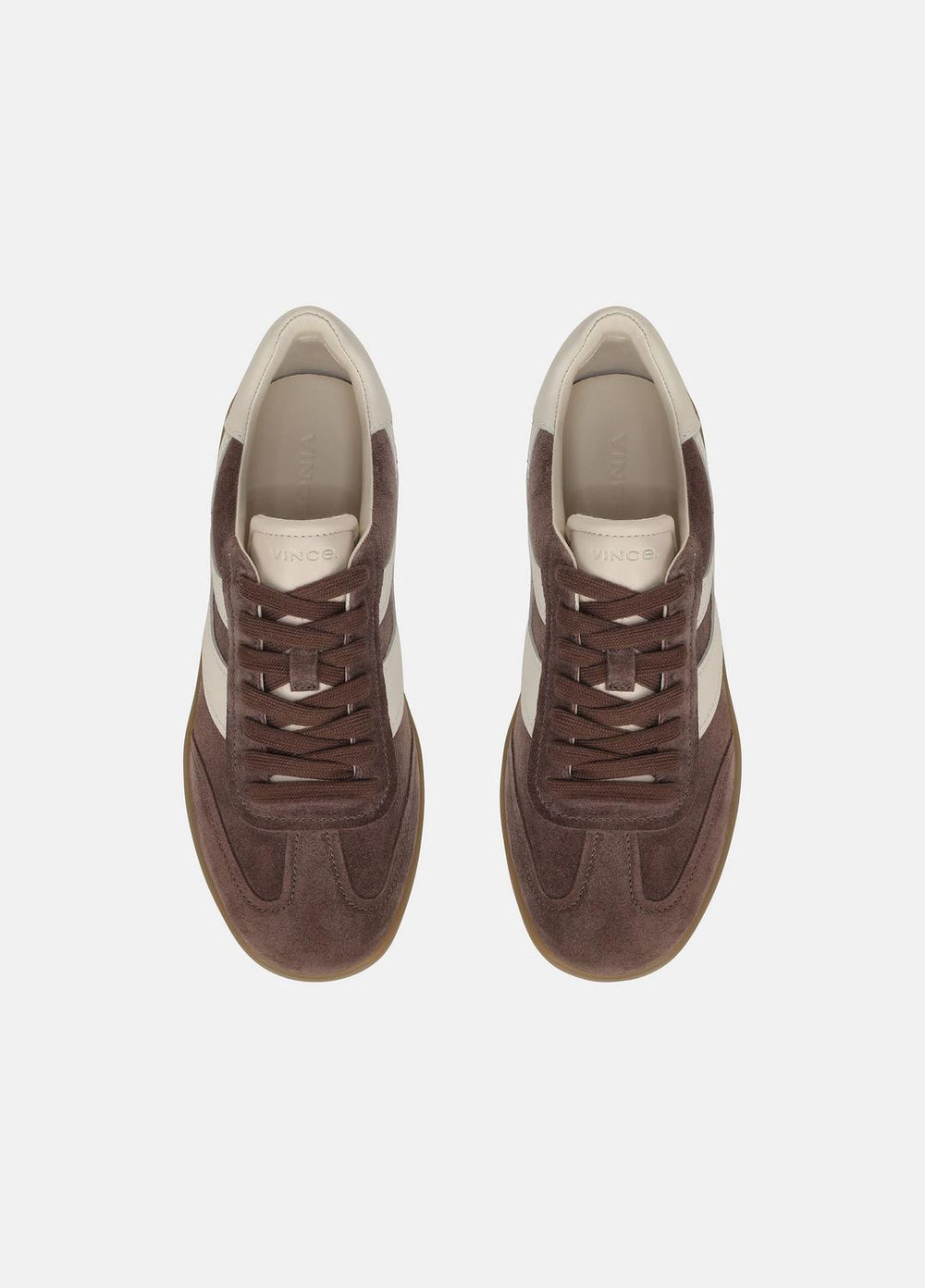 VINCE | Oasis Suede & Leather Sneaker in Sneakers - KOALA TAUPE/FLAX