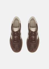 VINCE | Oasis Suede & Leather Sneaker in Sneakers - KOALA TAUPE/FLAX