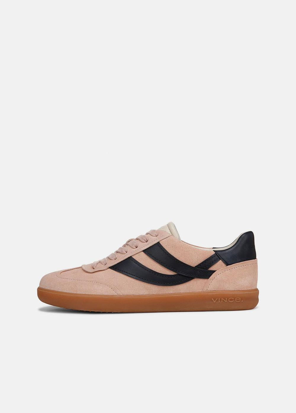 VINCE | Oasis Suede & Leather Sneaker in Sneakers - LOTUS BLUSH/BLUE INK