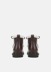 VINCE | Sierra Shearling-Lined Lug-Sole Boot in Boots - CHILI BROWN