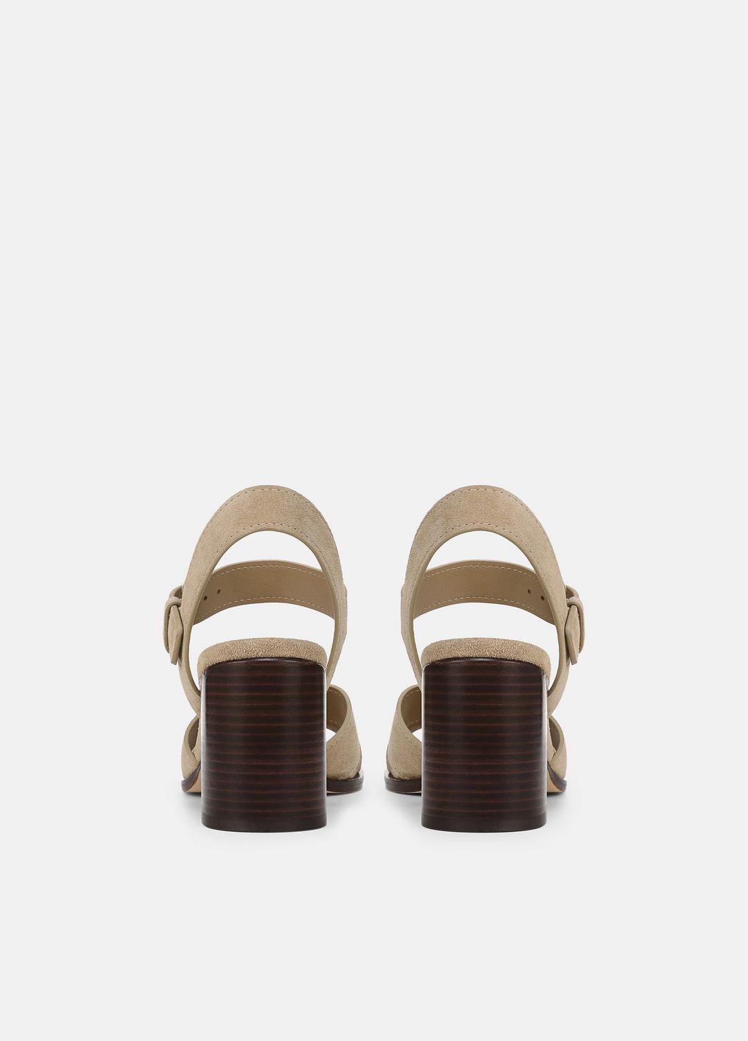 VINCE | Salma Suede Heeled Sandal in Heels - DUNE