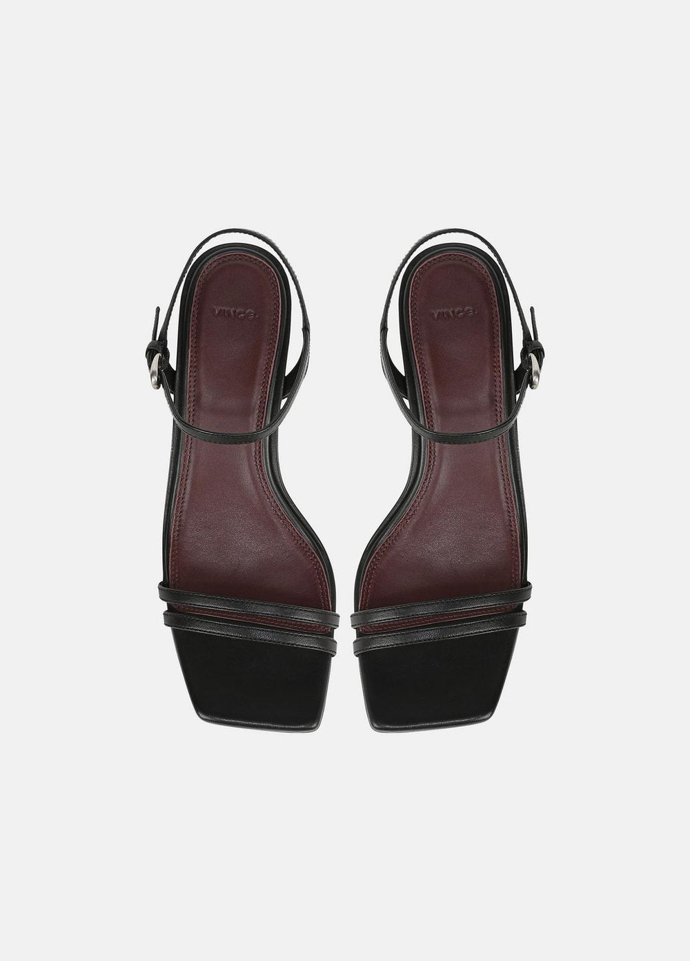 VINCE | Tilda Leather Heeled Sandal in Heels - BLACK