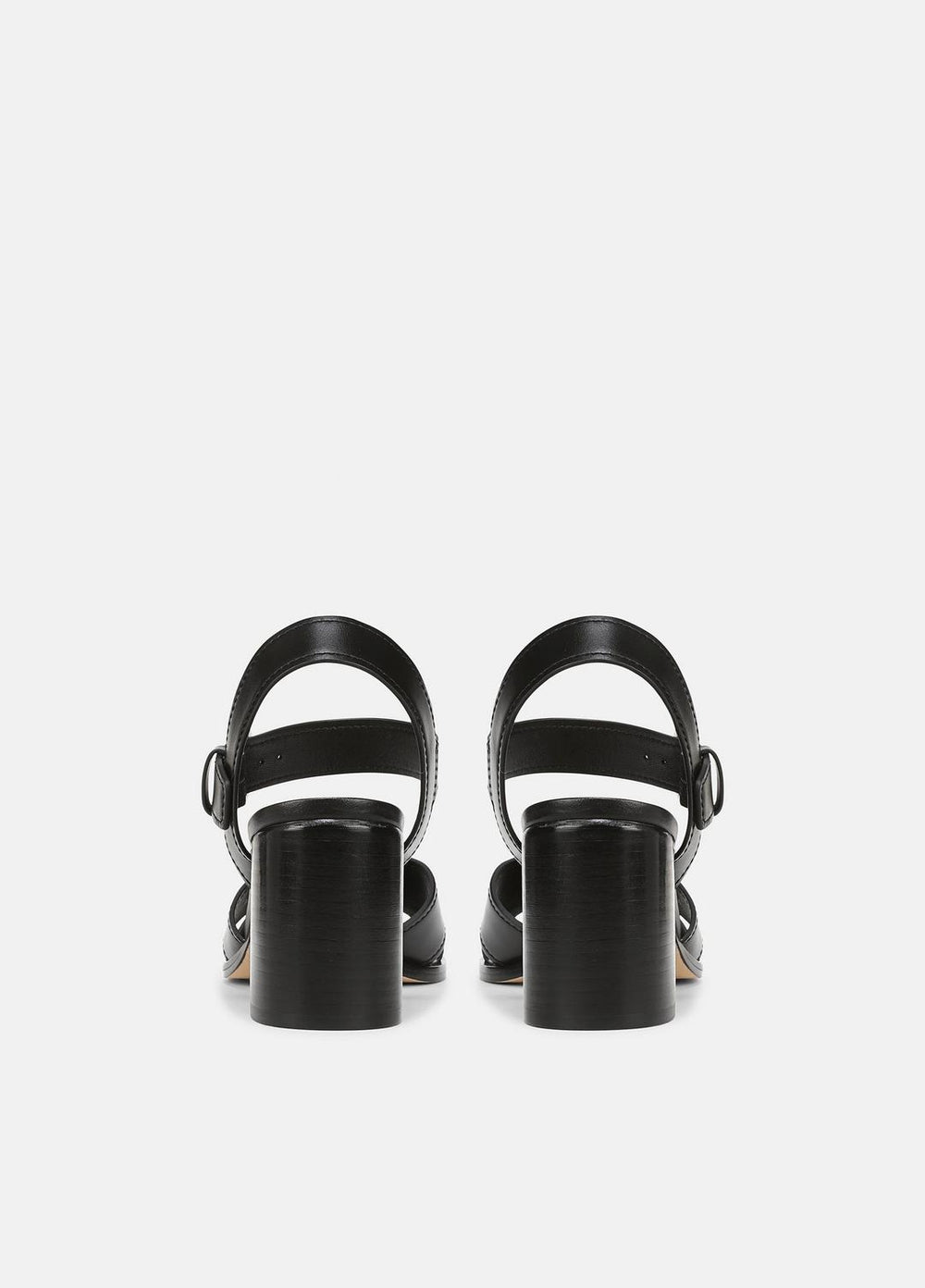 VINCE | Salma Leather Heeled Sandal in Heels - BLACK