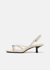 VINCE | Tali Leather Slingback Sandal in Heels - MOONLIGHT