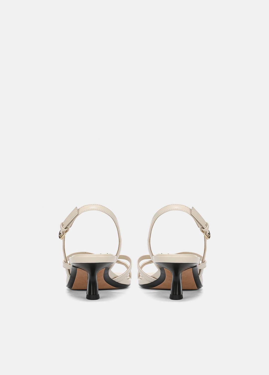 VINCE | Tali Leather Slingback Sandal in Heels - MOONLIGHT